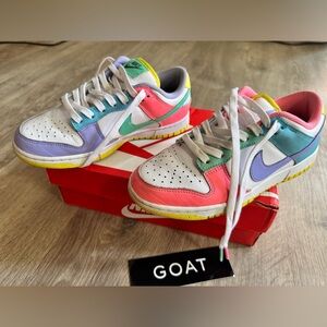 Rare Nike Dunk Low SE Easter Candy Sneakers Shoes Women's Size US 6 EUC